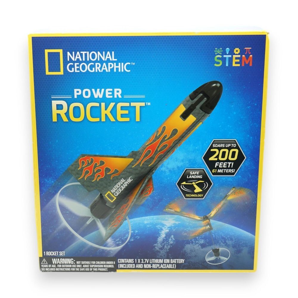 National Geographic Power Rocket (New, Sealed) 200 Feet, Blue Marble